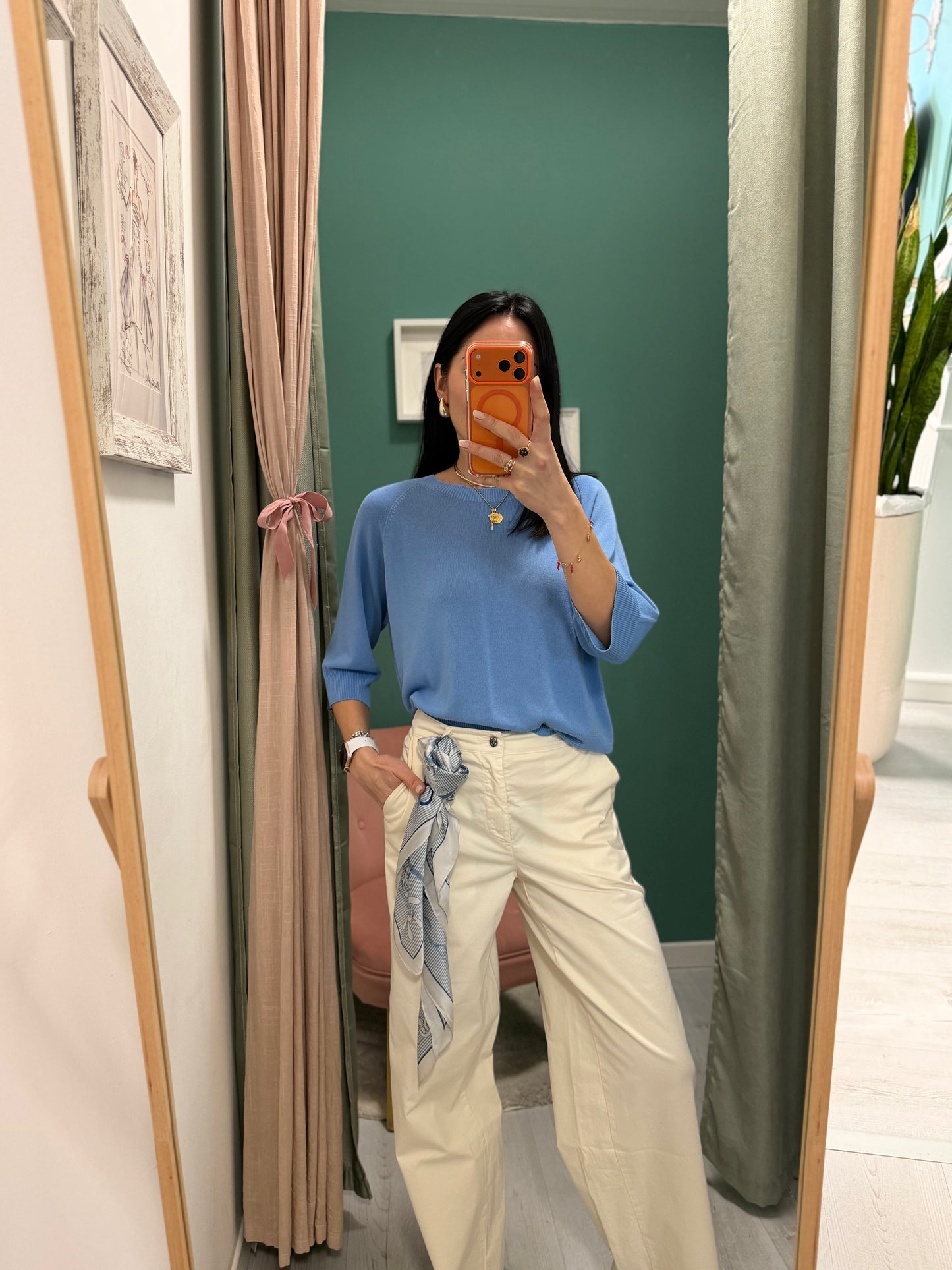 KONTATTO - Pantalone con foulard