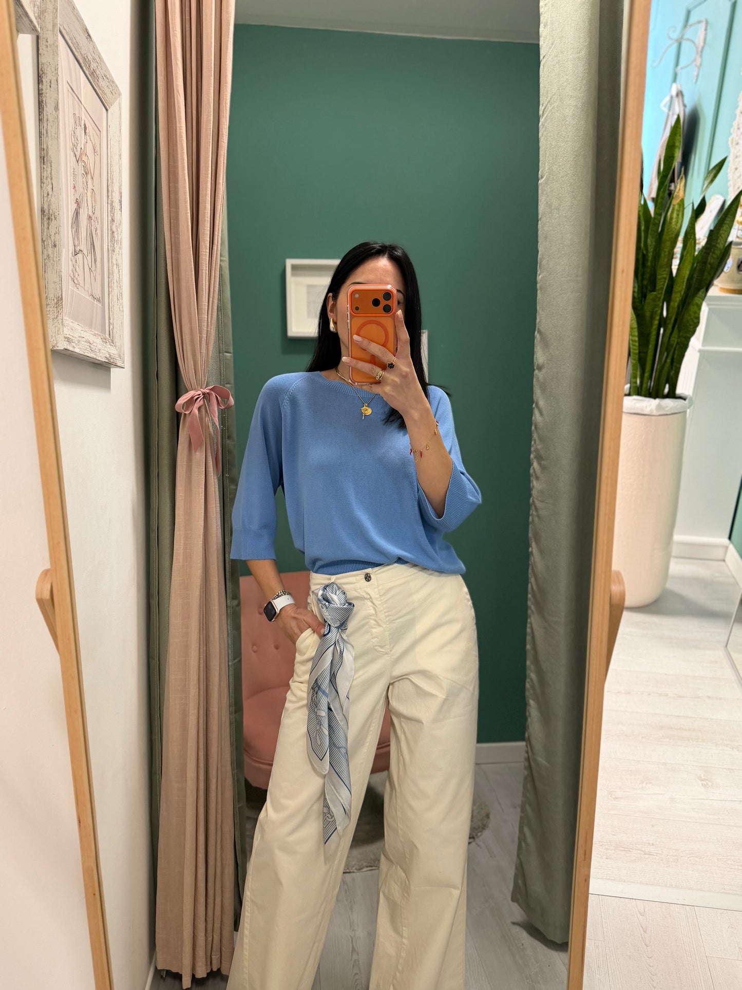 KONTATTO - Pantalone con foulard