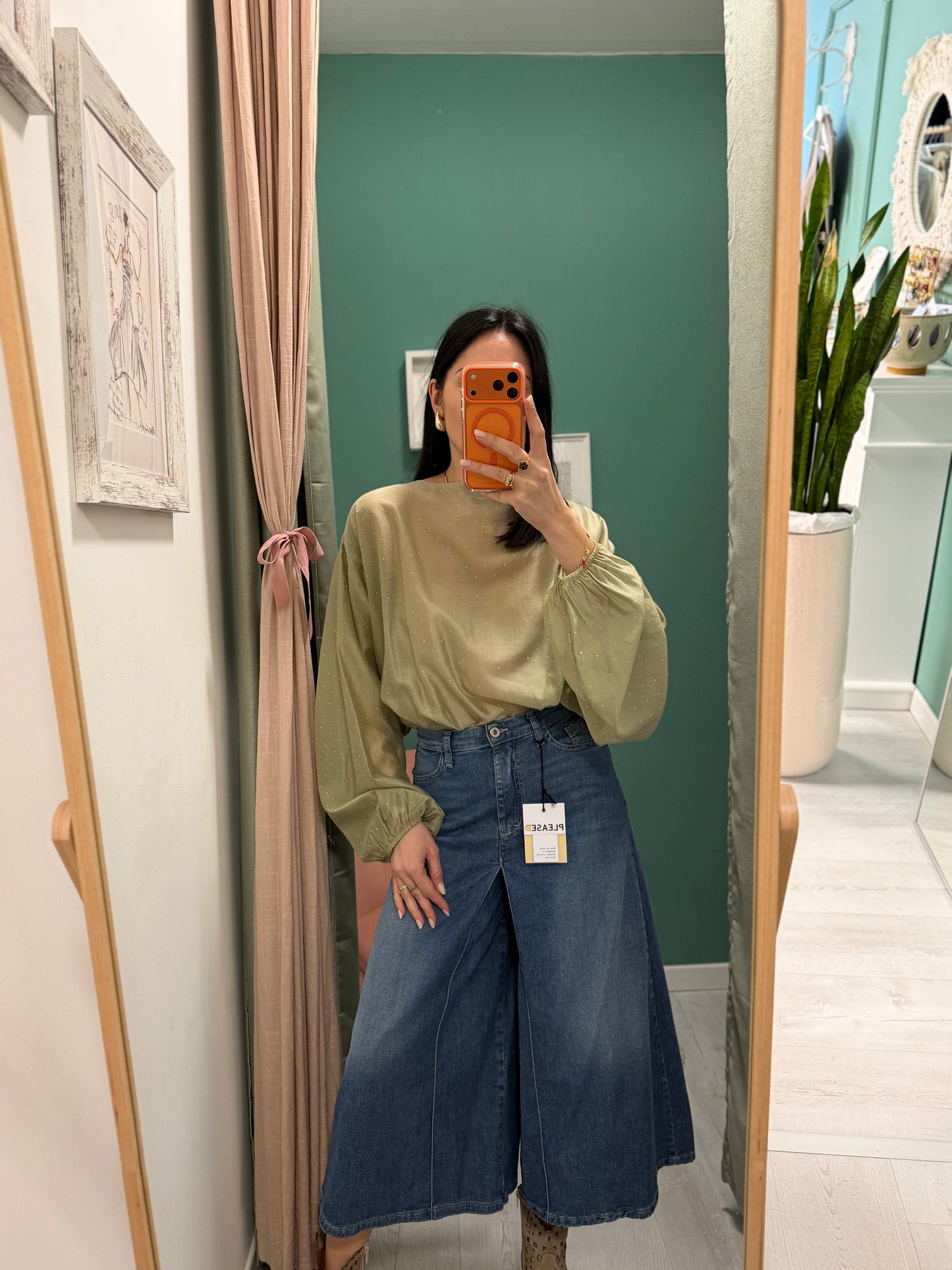 PLEASE - Panta gonna in DENIM