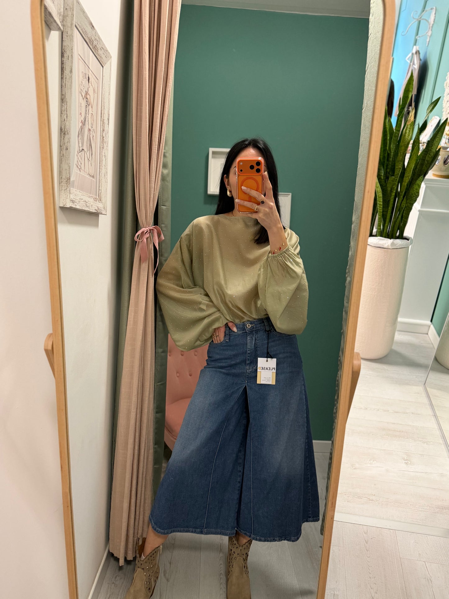 PLEASE - Panta gonna in DENIM