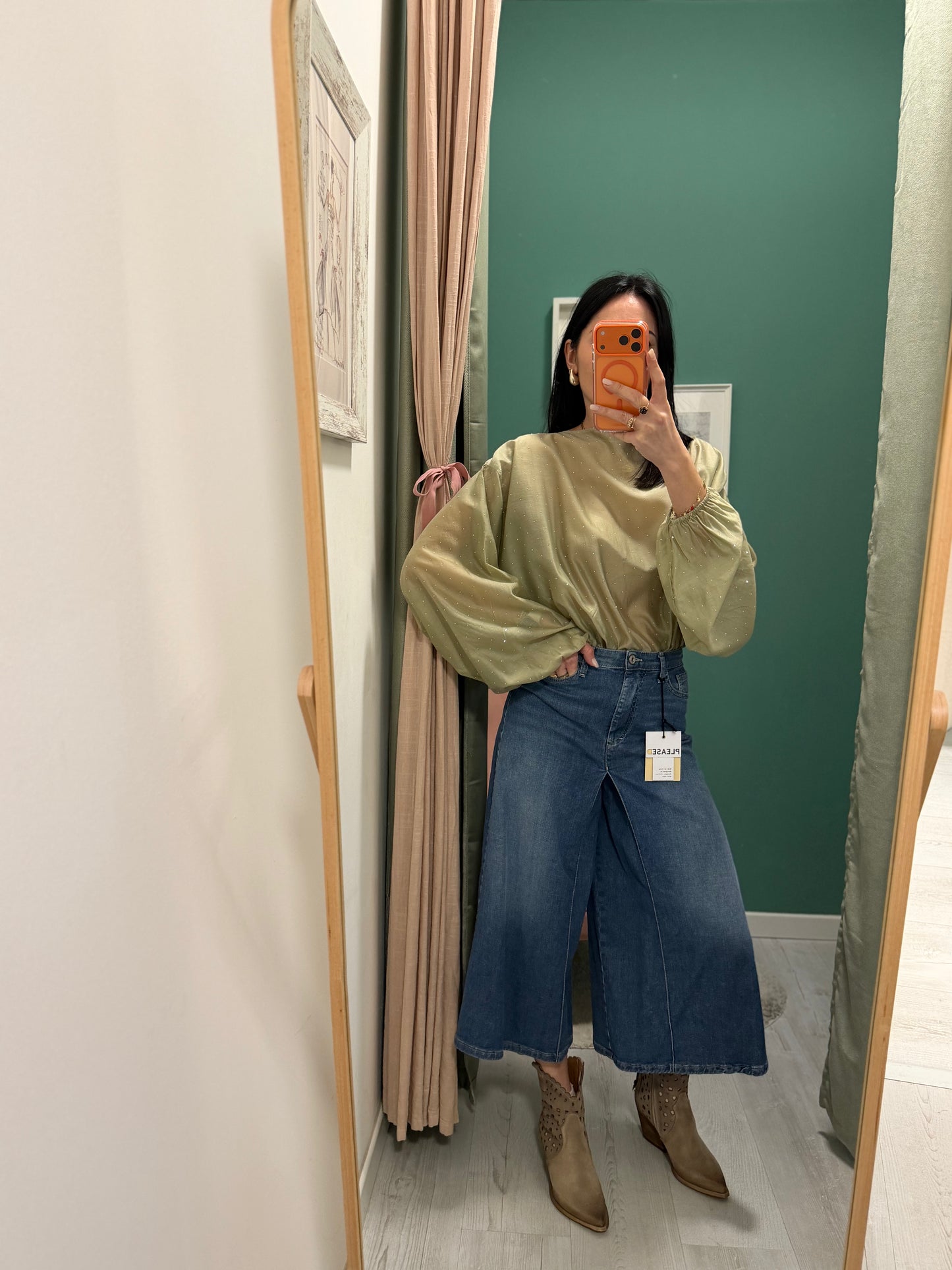 PLEASE - Panta gonna in DENIM