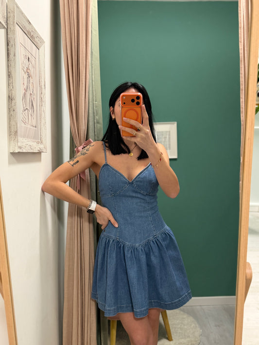 PLEASE - Abito denim