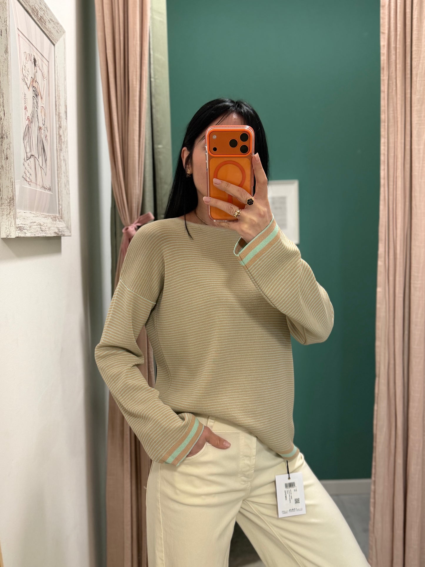 PLEASE - Maglia over a righe