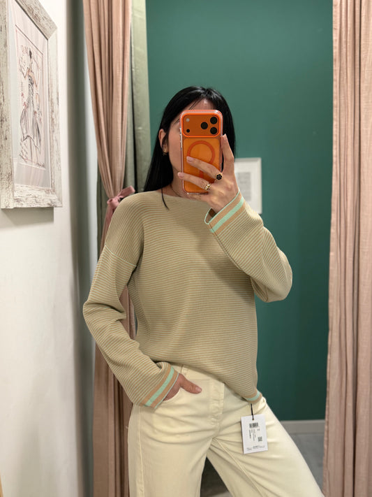 PLEASE - Maglia over a righe