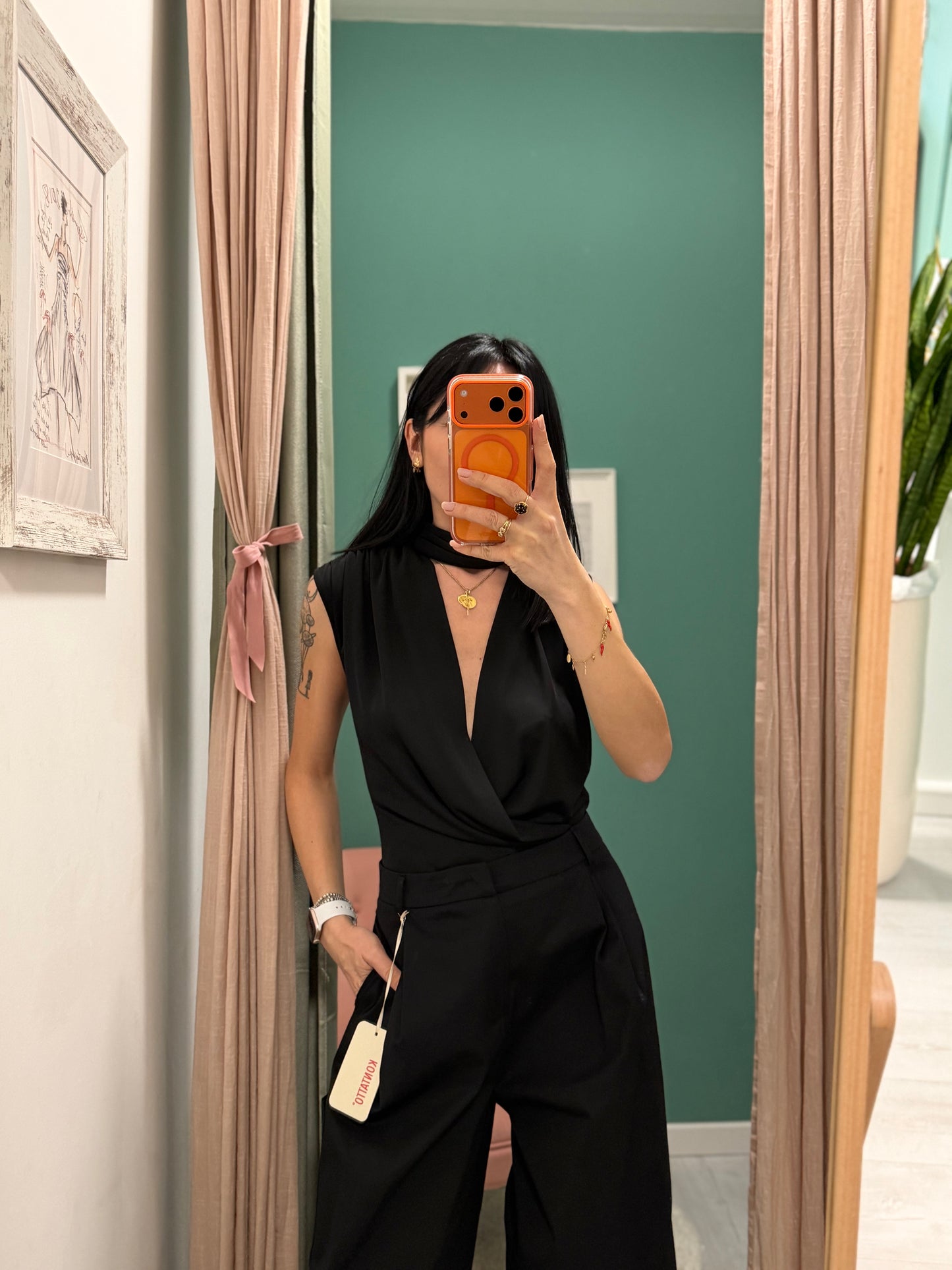 IMPERIAL - Blusa con scollo profondo