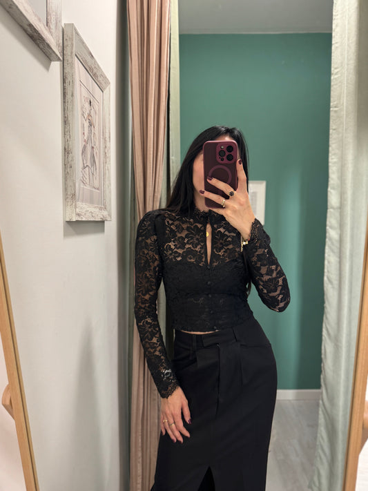 IMPERIAL - Blusa in pizzo avvitata