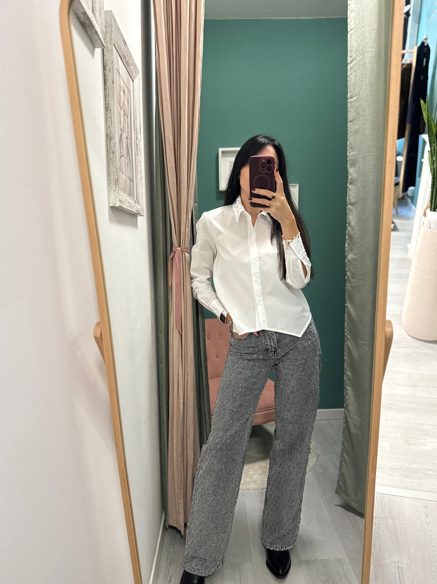 PLEASE - Jeans con trama rotture