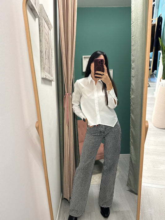 PLEASE - Jeans con trama rotture