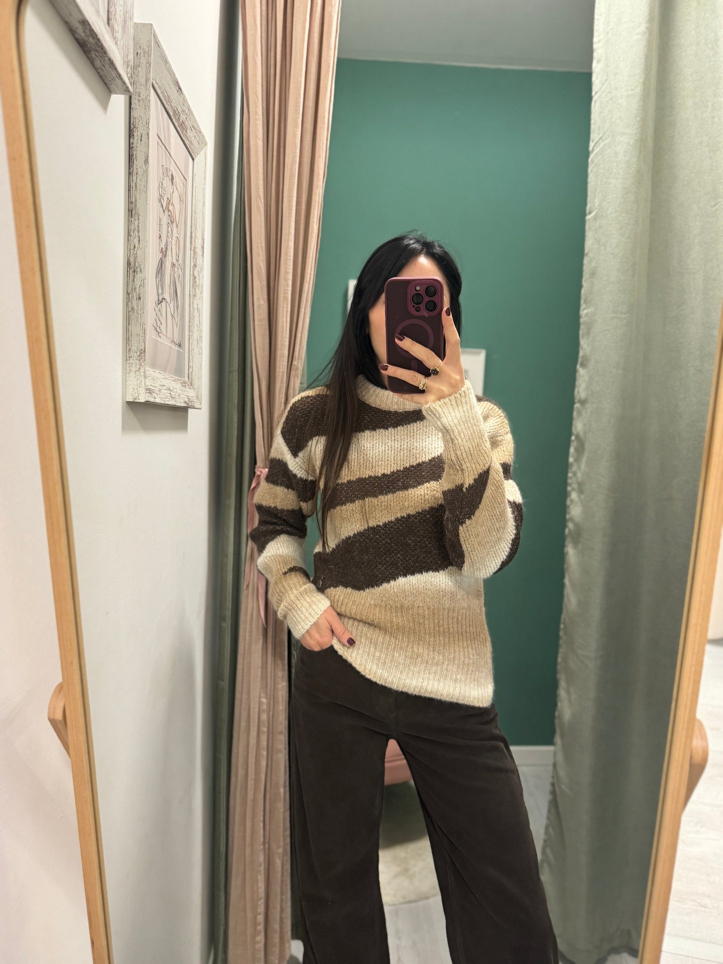 PLEASE - Maglione girocollo marrone