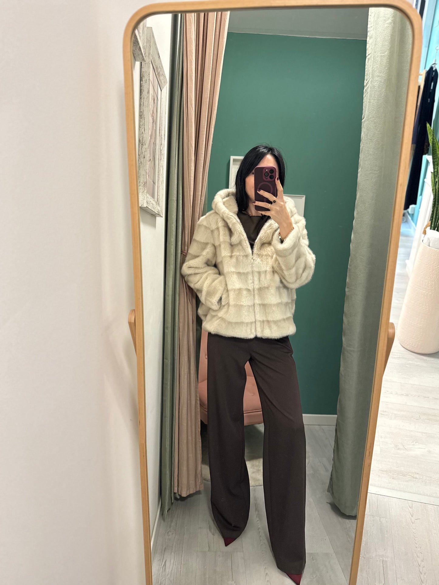 DIXIE - Pantalone ampio taglio dritto con elastico dietro