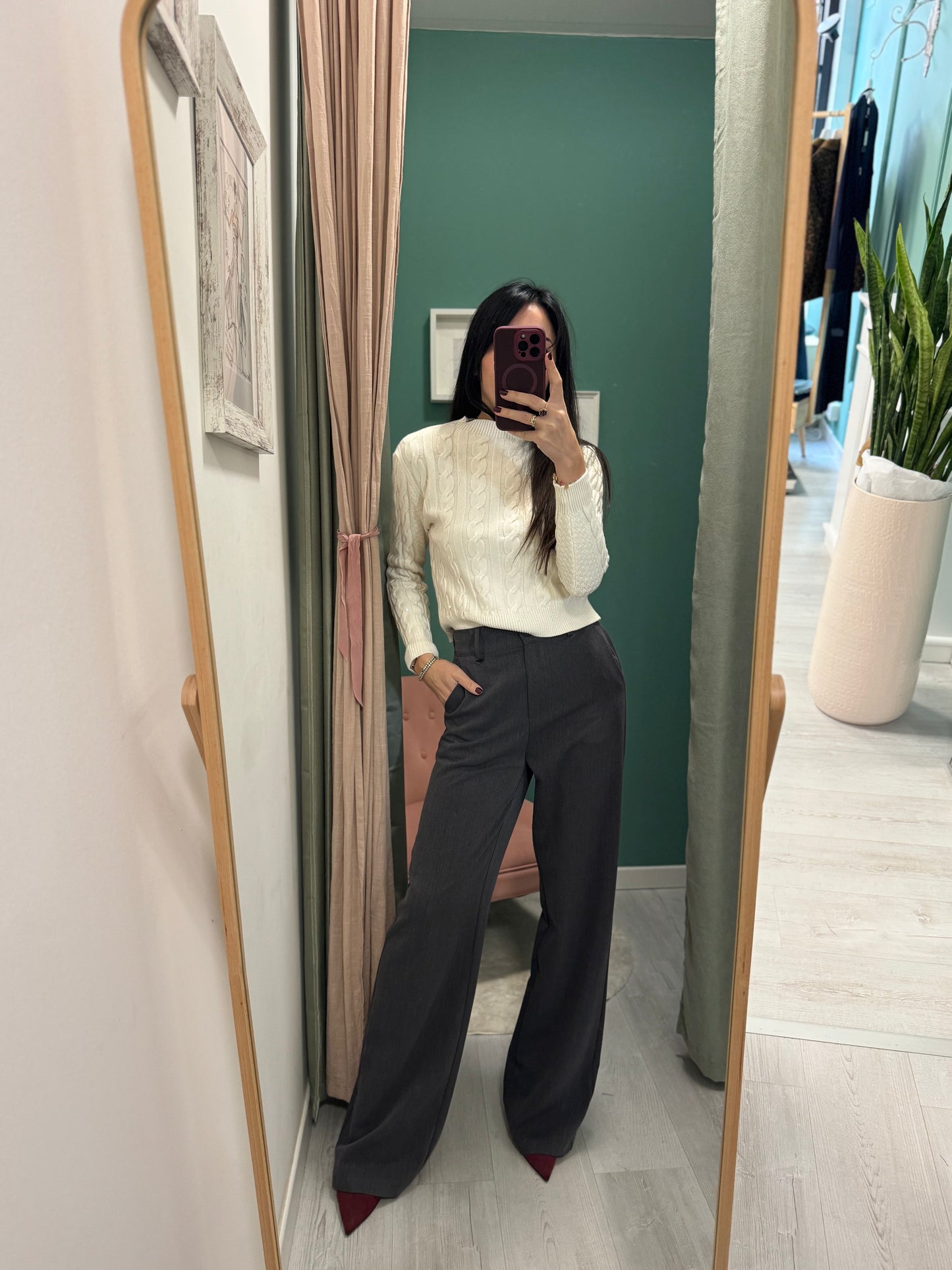 SUSY MIX - Maglioncino a trecce con inserti paillettes