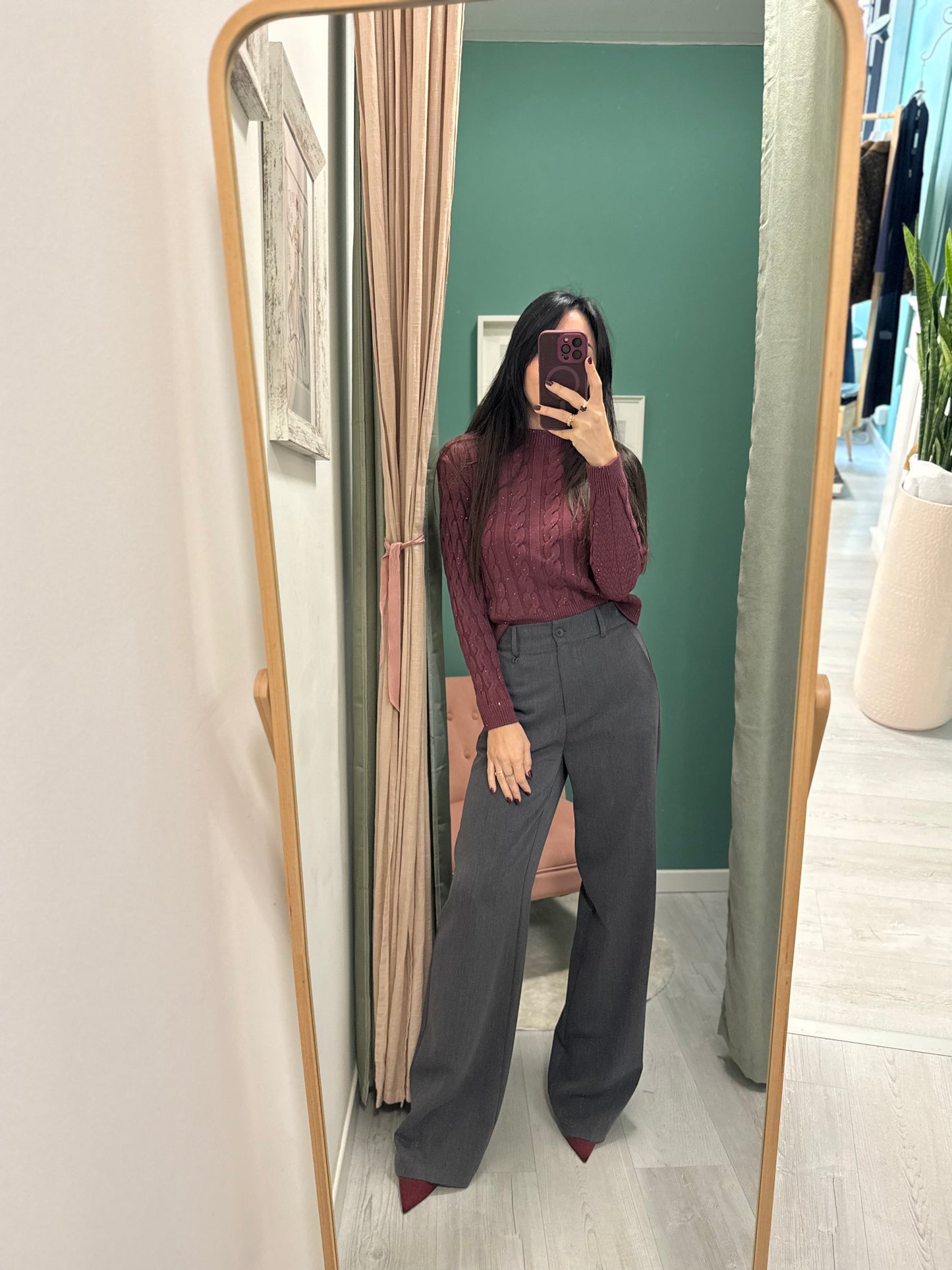 SUSY MIX - Maglioncino a trecce con inserti paillettes