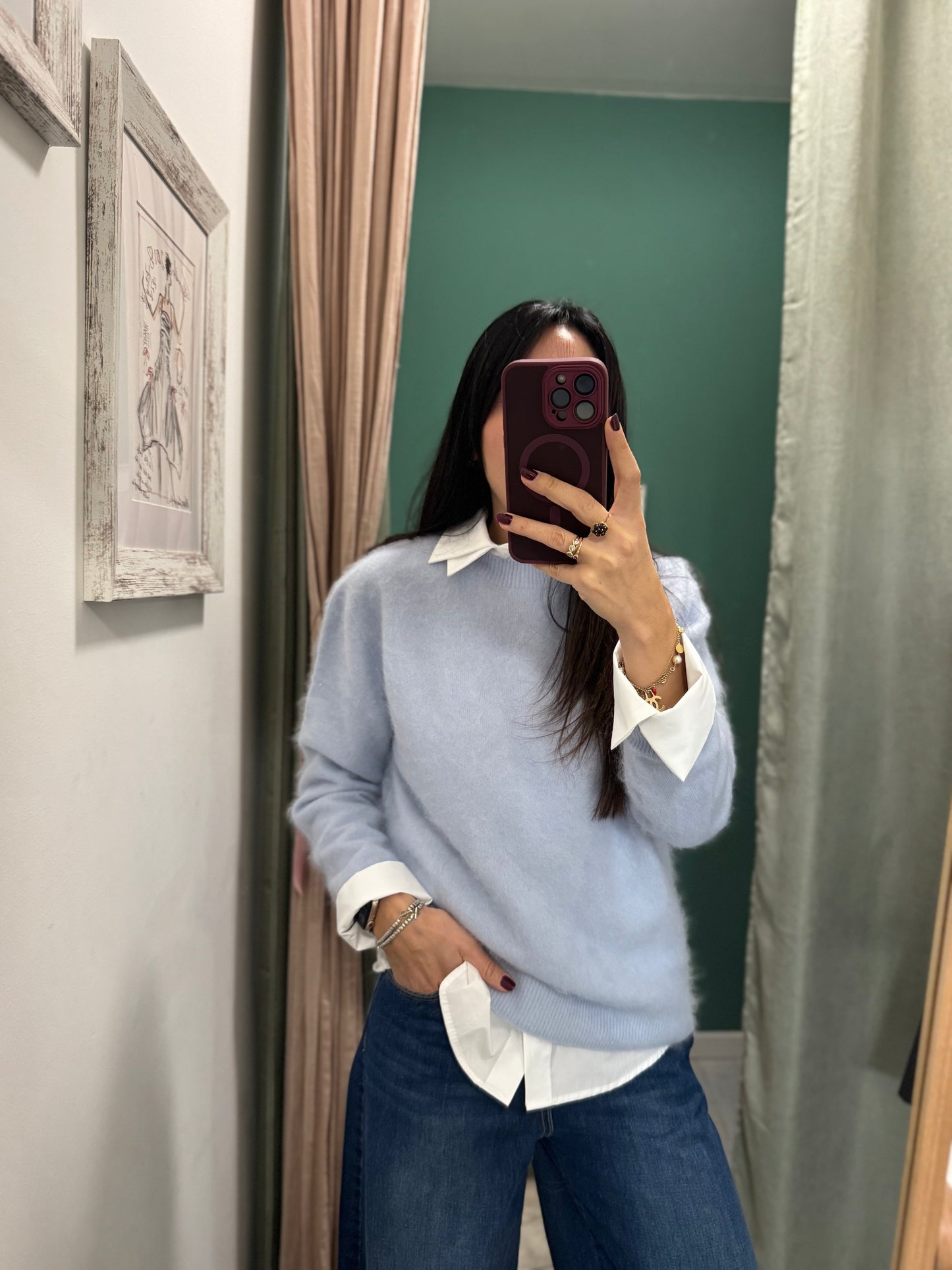 MIDDLEMIST'S - Maglioncino in misto lana, cachemire e seta