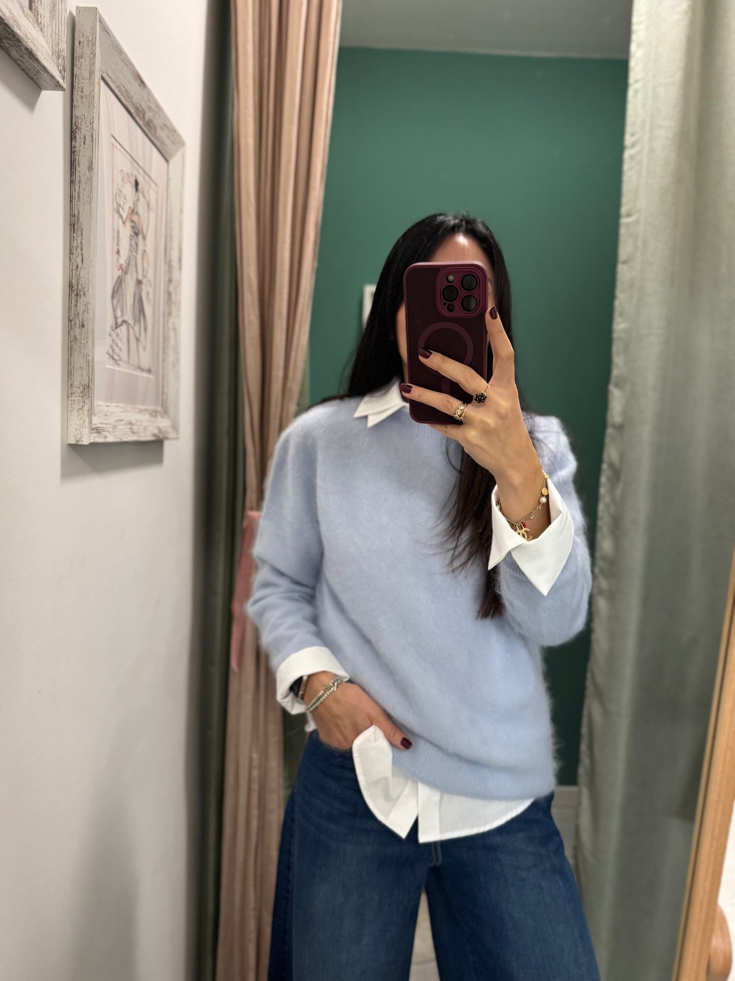 MIDDLEMIST'S - Maglioncino in misto lana, cachemire e seta