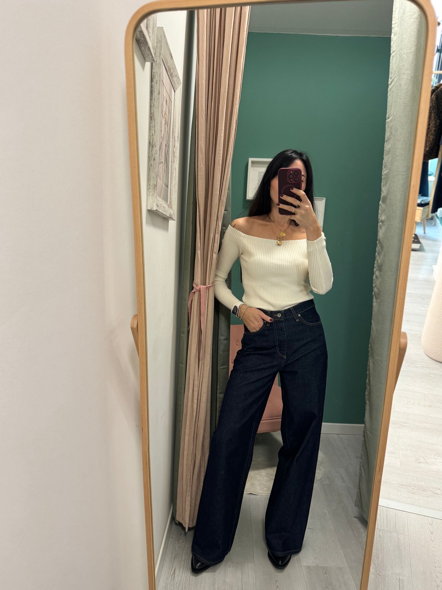 SUSY MIX - Maglia a costine con spalle scoperte