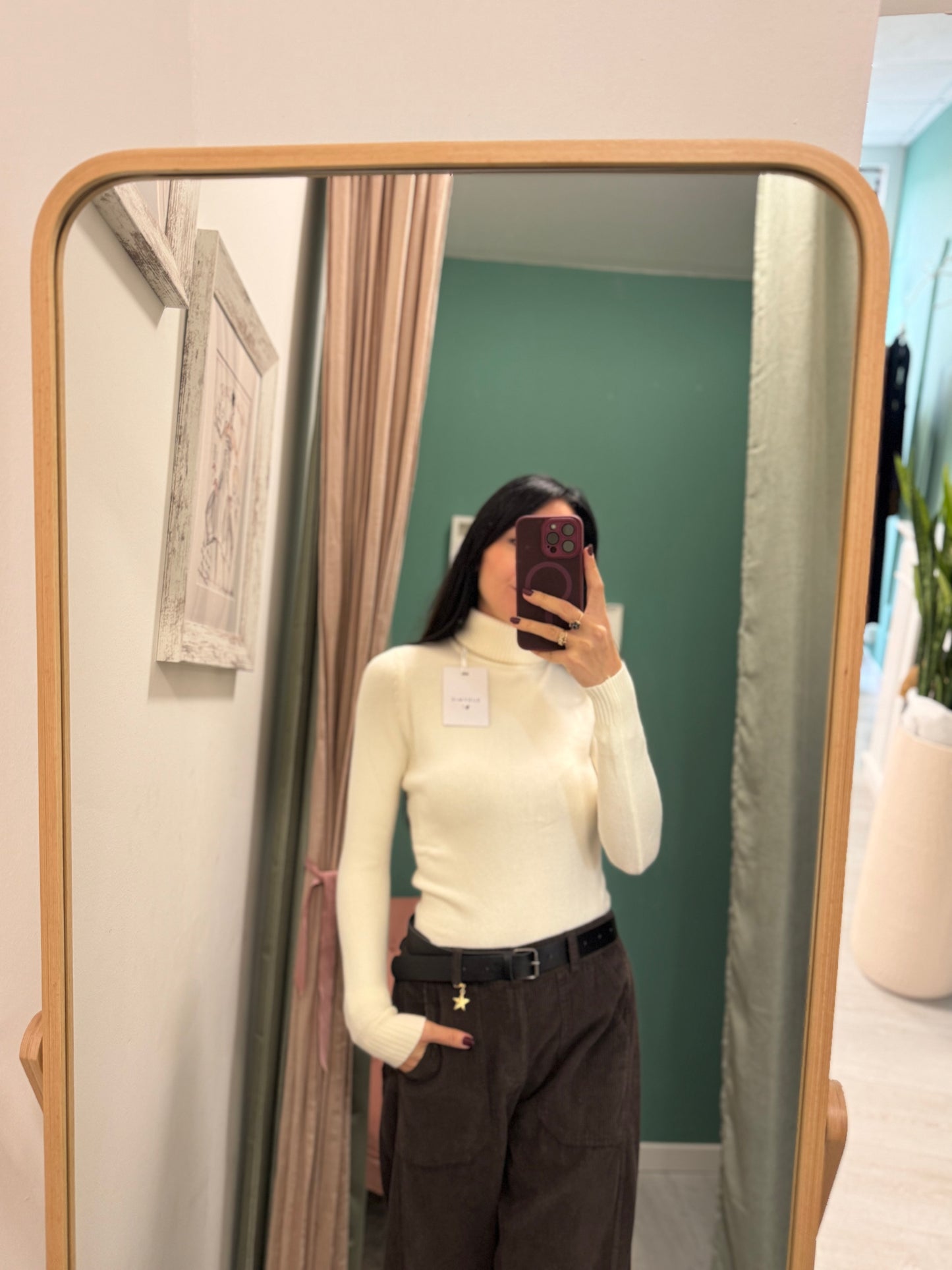 SUSY MIX - Maglia collo alto in calda viscosa