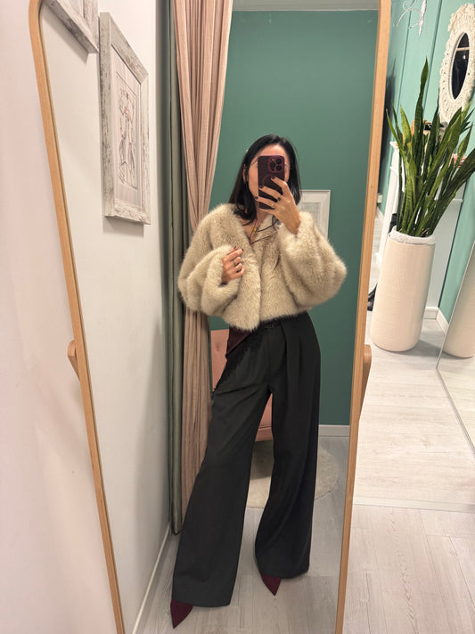 MIDDLEMIST'S - Pellicciotto crop