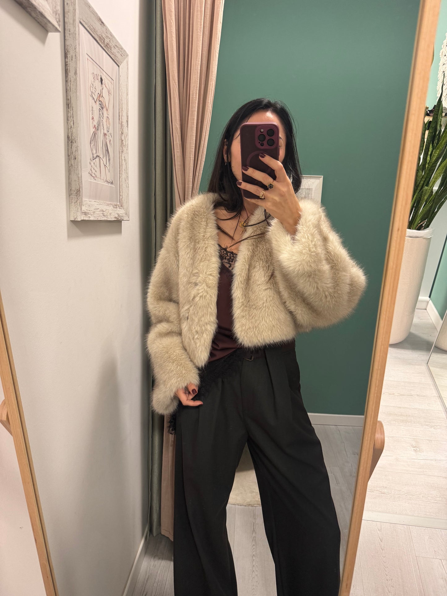 MIDDLEMIST'S - Pellicciotto crop