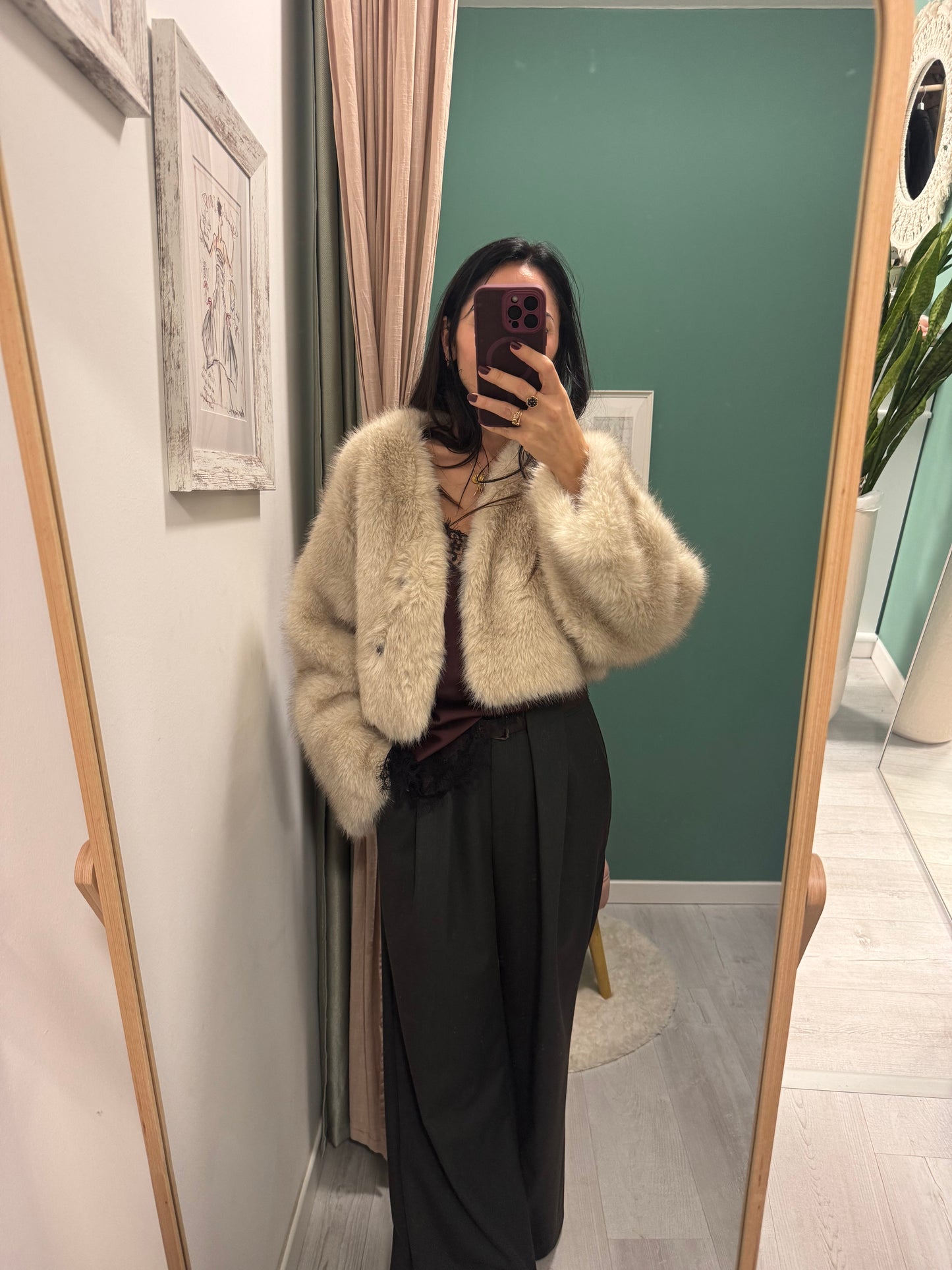 MIDDLEMIST'S - Pellicciotto crop