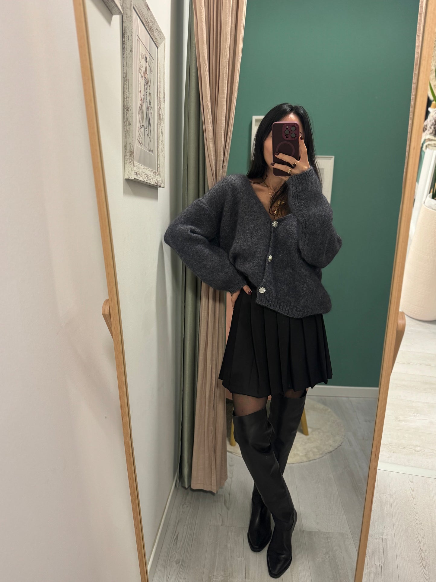 MIDDLEMIST'S - Cardigan con bottoni gioiello