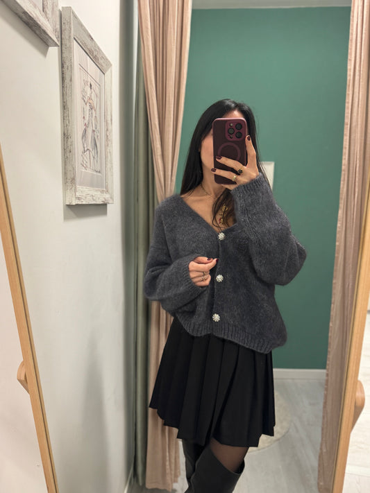 MIDDLEMIST'S - Cardigan con bottoni gioiello