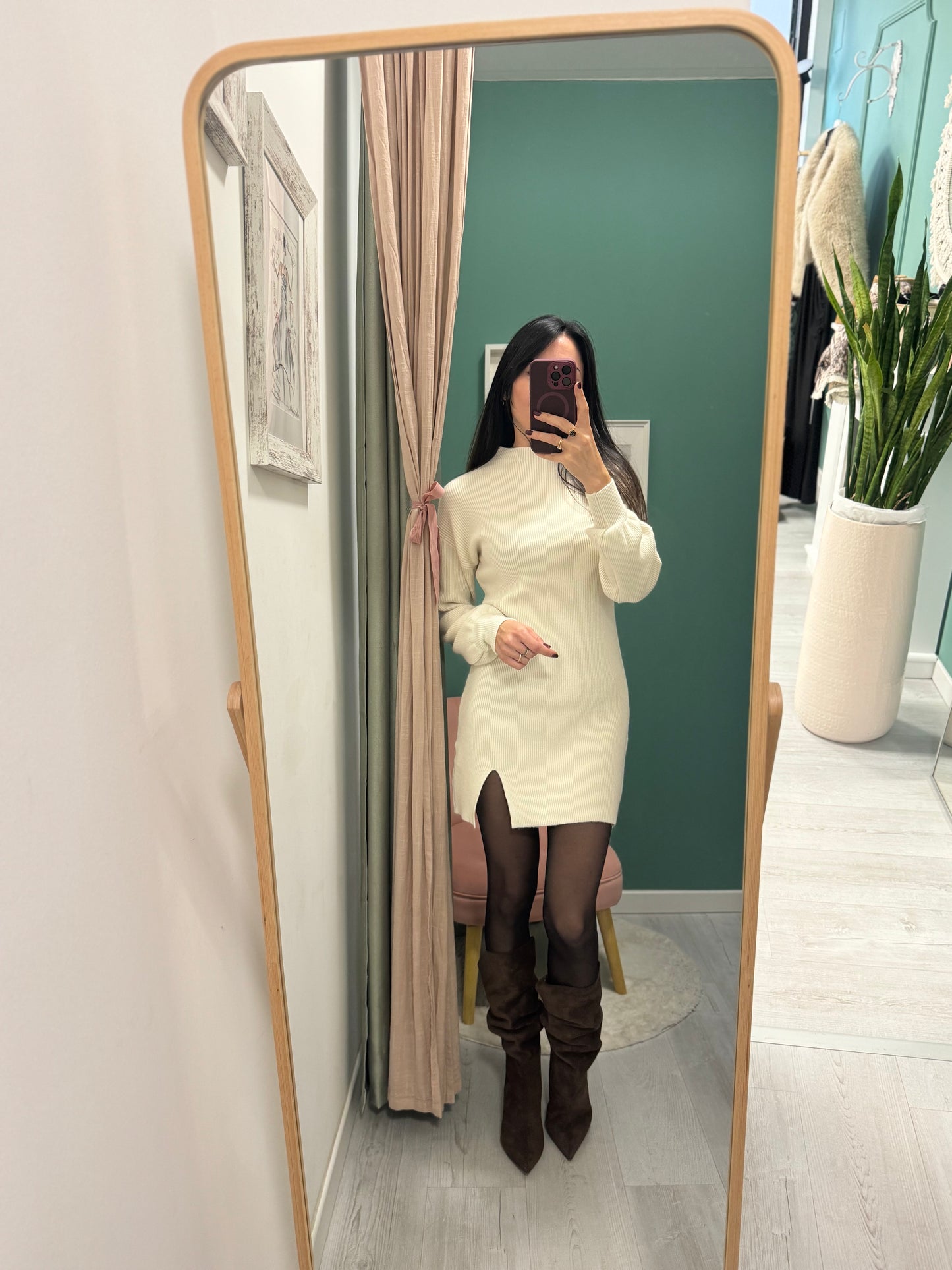 MIDDLEMIST'S - Abito a costine con spacchetto