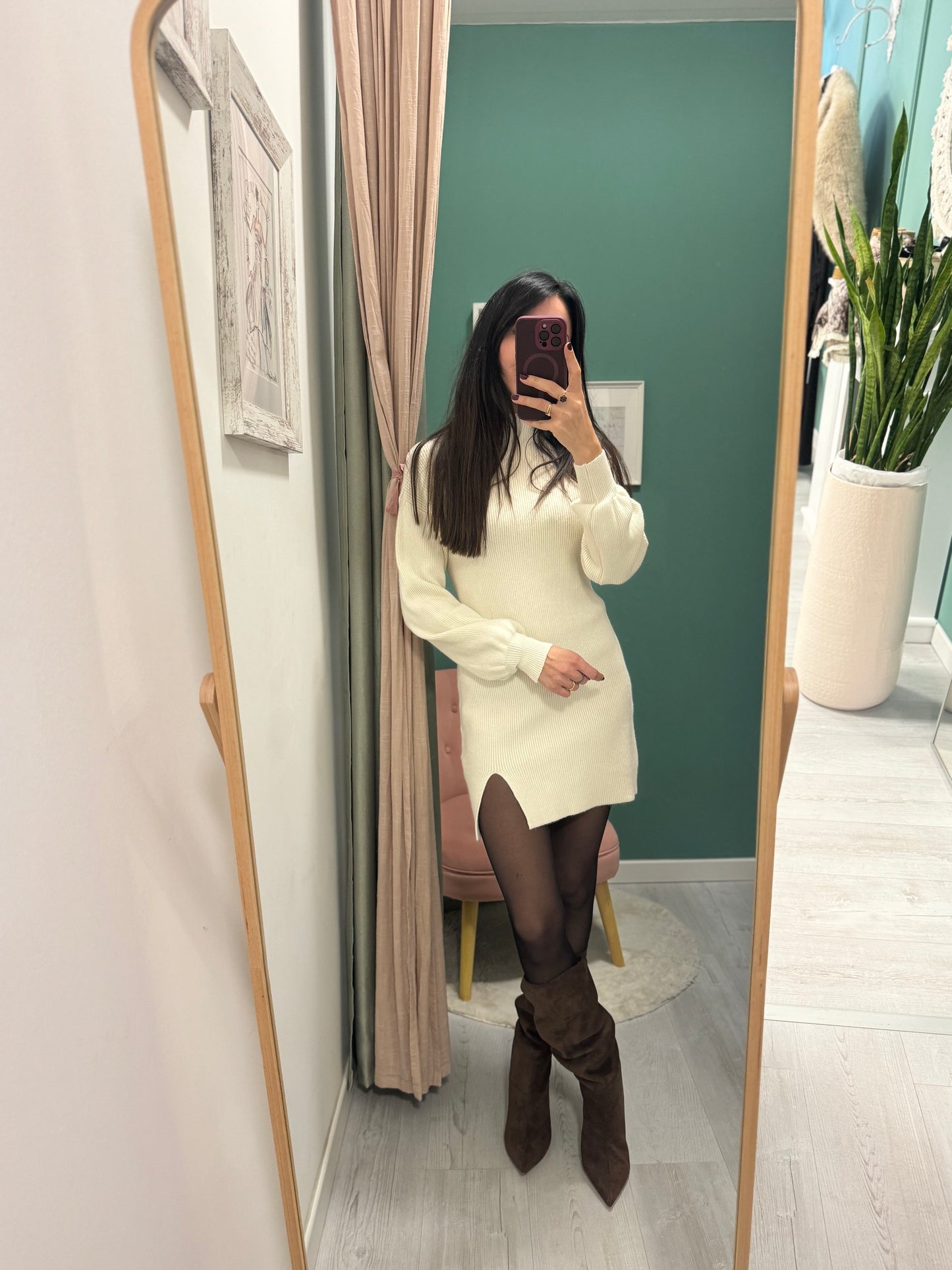 MIDDLEMIST'S - Abito a costine con spacchetto