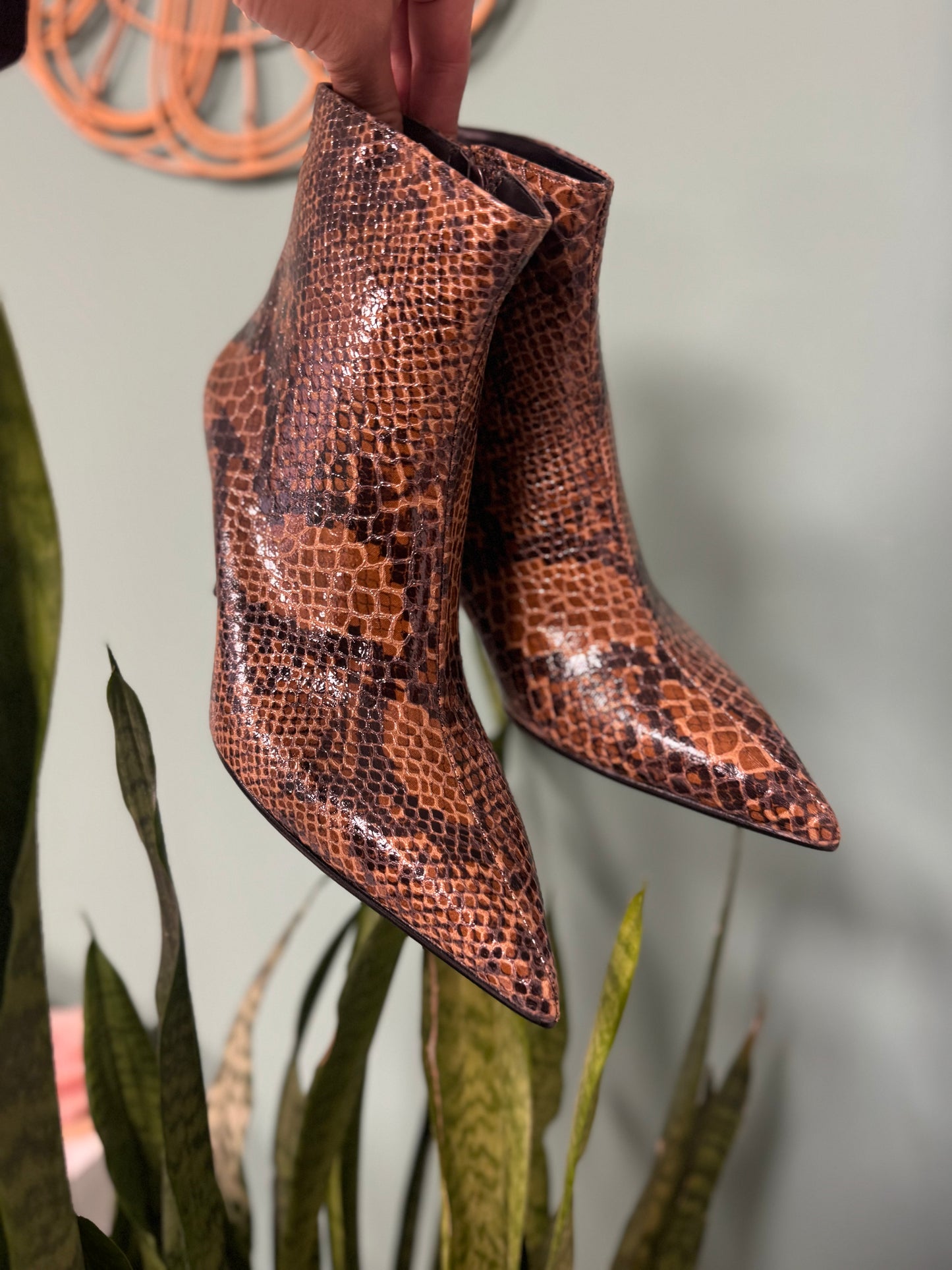 DIVINE FOLLIE - Tronchetto stampa pitone h. 75 mm