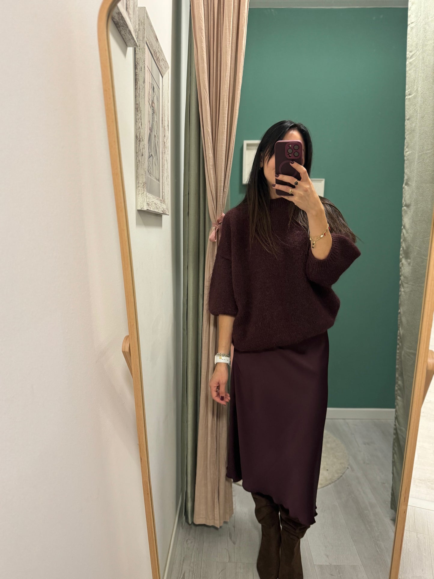 DIXIE - Gonna in satin in più colori