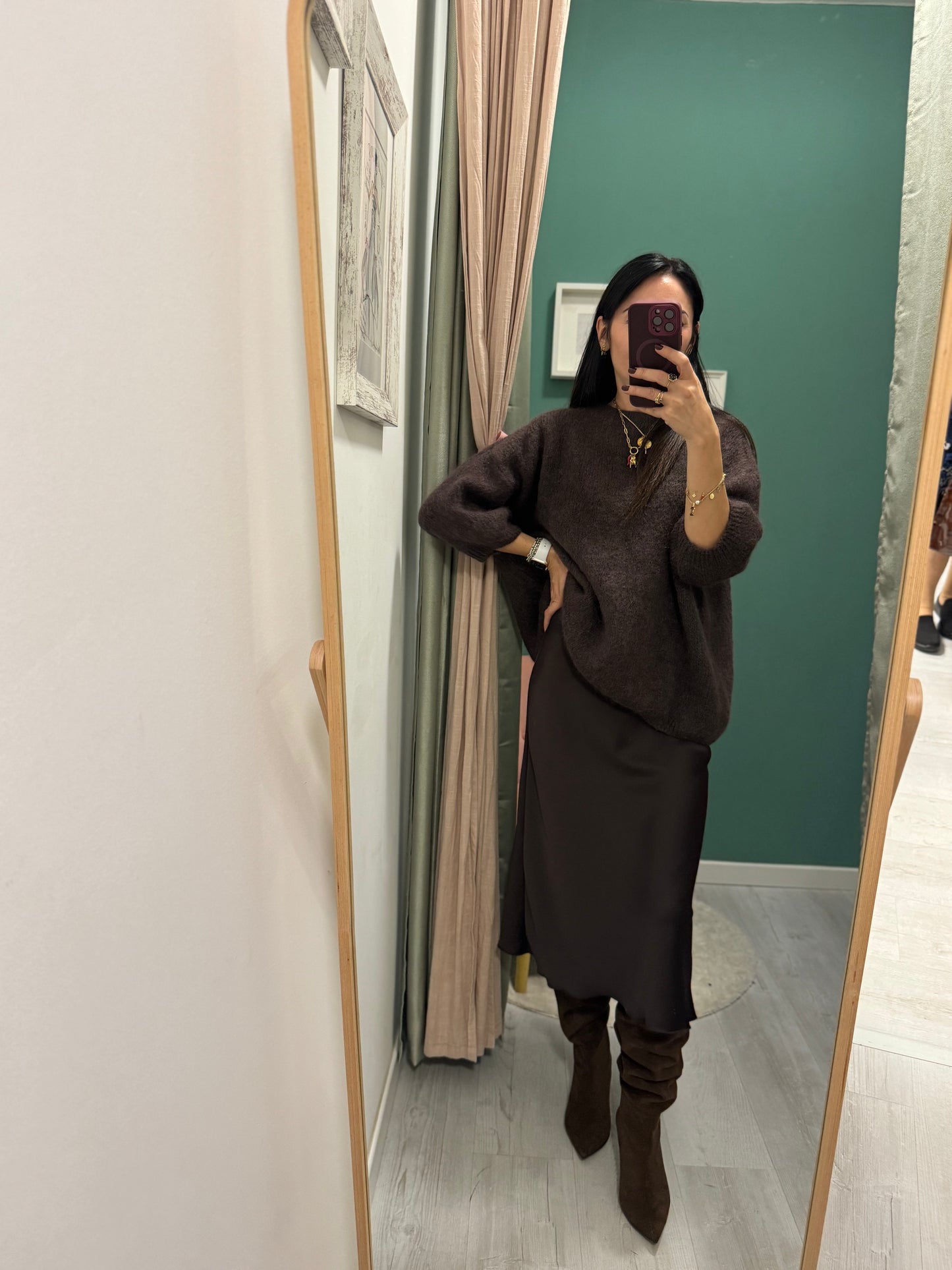 DIXIE - Gonna in satin in più colori