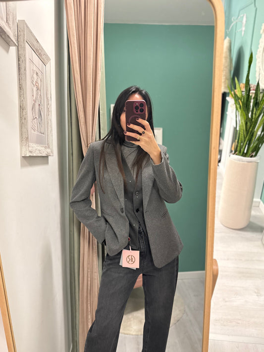 PLEASE - Giacca in misto lana viscosa