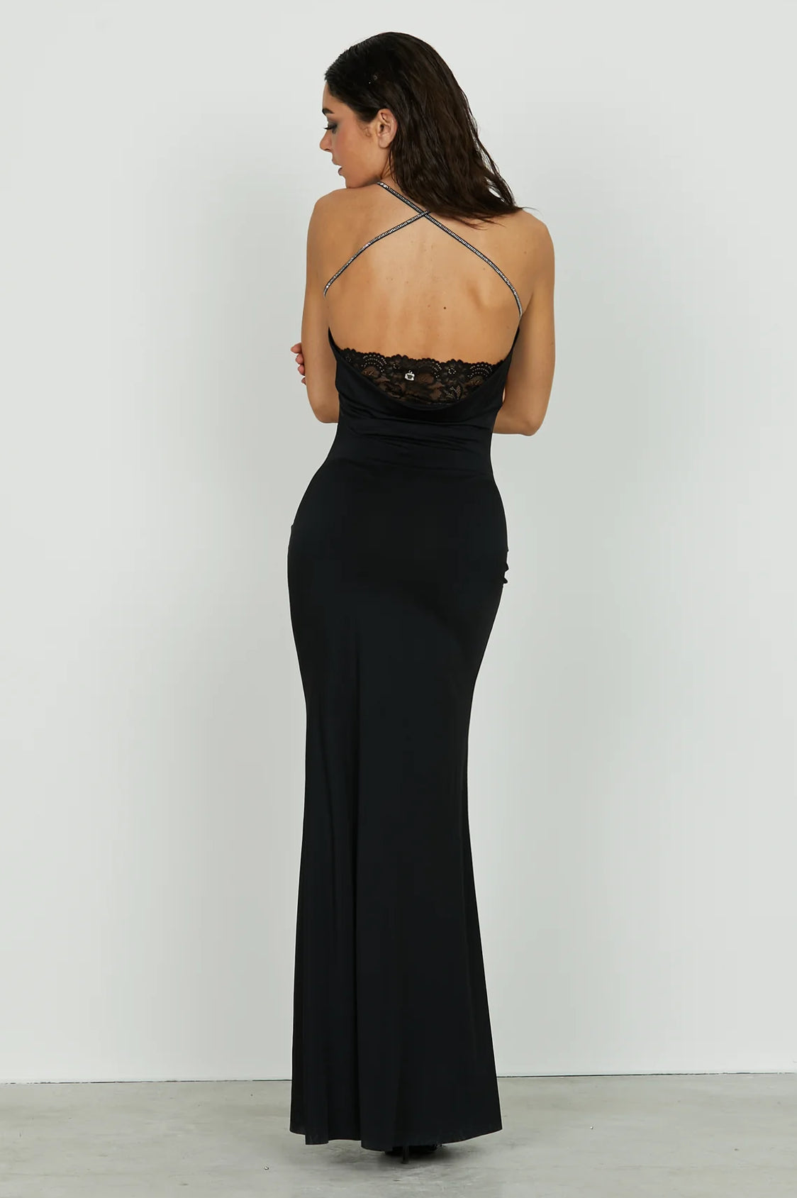 RELISH - Abito lungo con scollo morbido