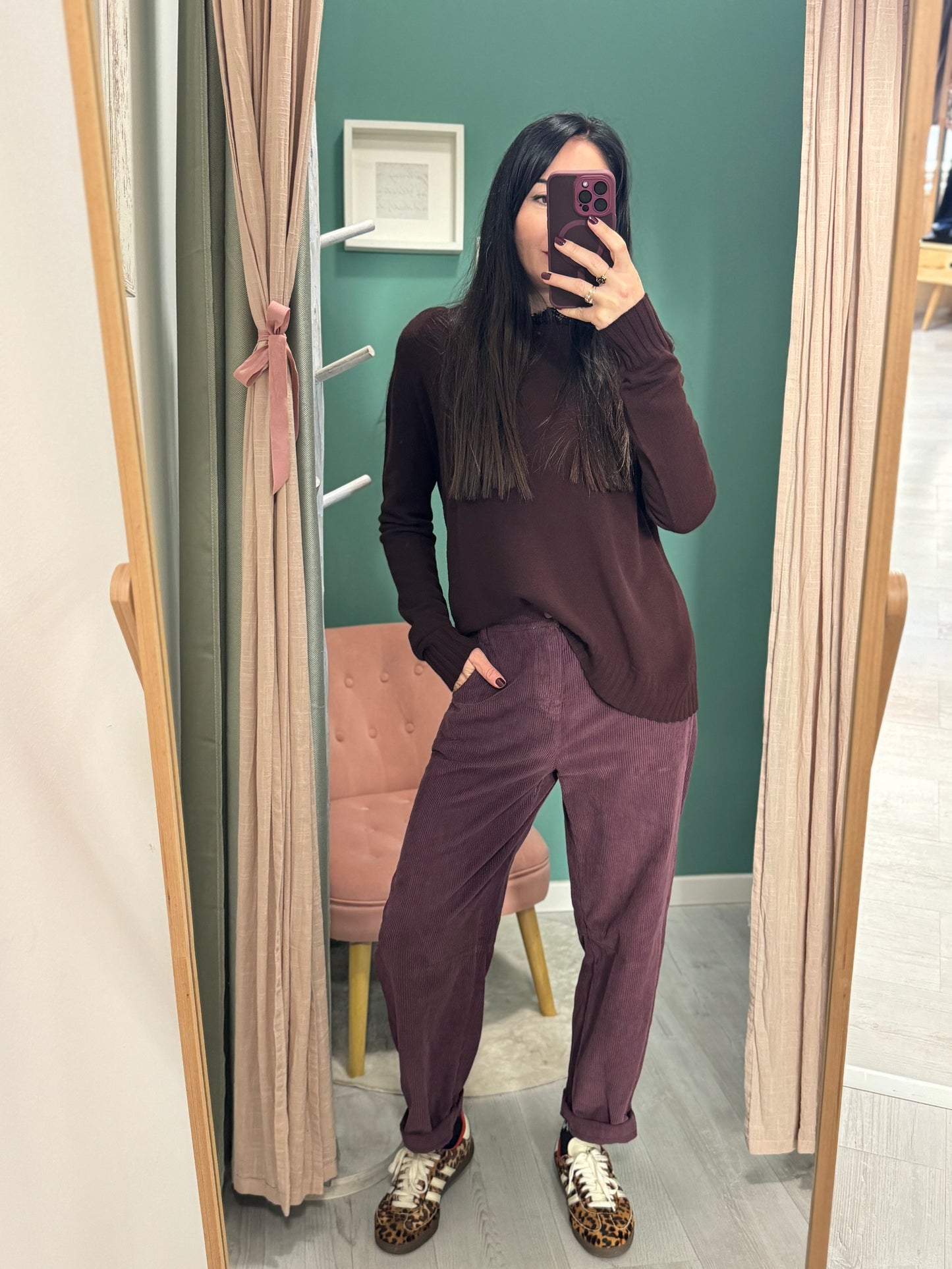 KONTATTO - Pantalone in velluto