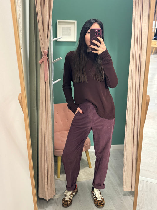 KONTATTO - Pantalone in velluto