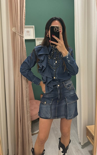 RELISH - gonna mini in jeans