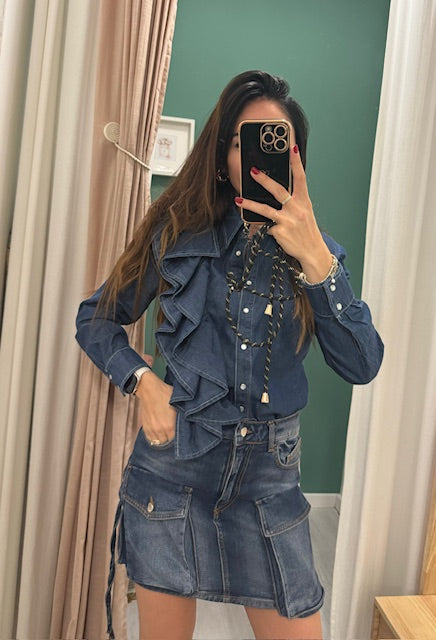 RELISH - gonna mini in jeans
