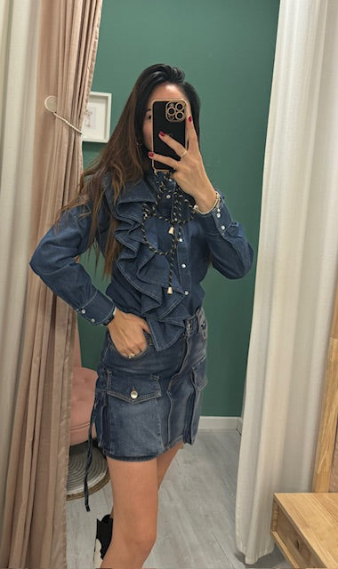 RELISH - gonna mini in jeans