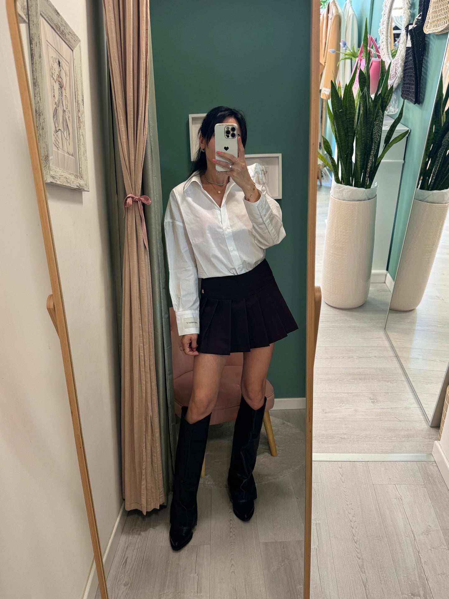 HINNOMINATE - Gonna pantaloncino con pieghe