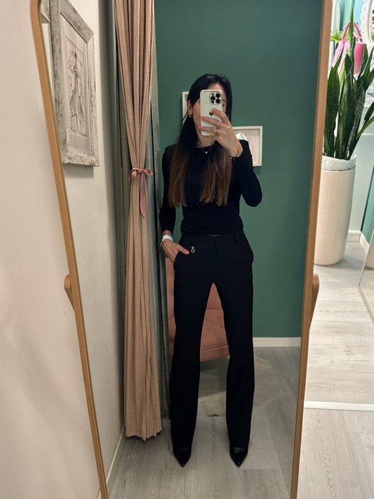 RELISH - Pantalone "Cloes" nero con tasche
