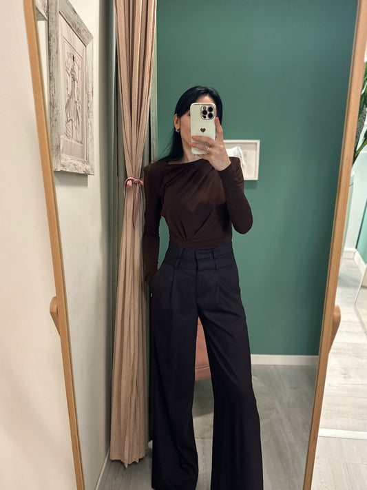 RELISH - Blusa "Meram" con arricciatura sul fianco
