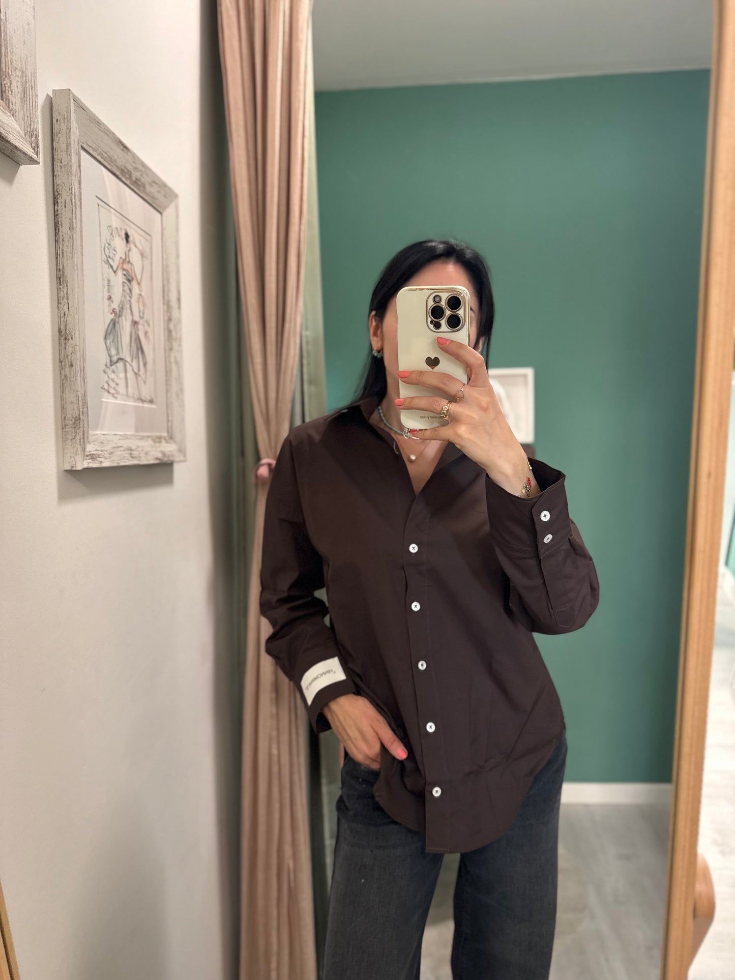 HINNOMINATE - Camicia in cotone con logo