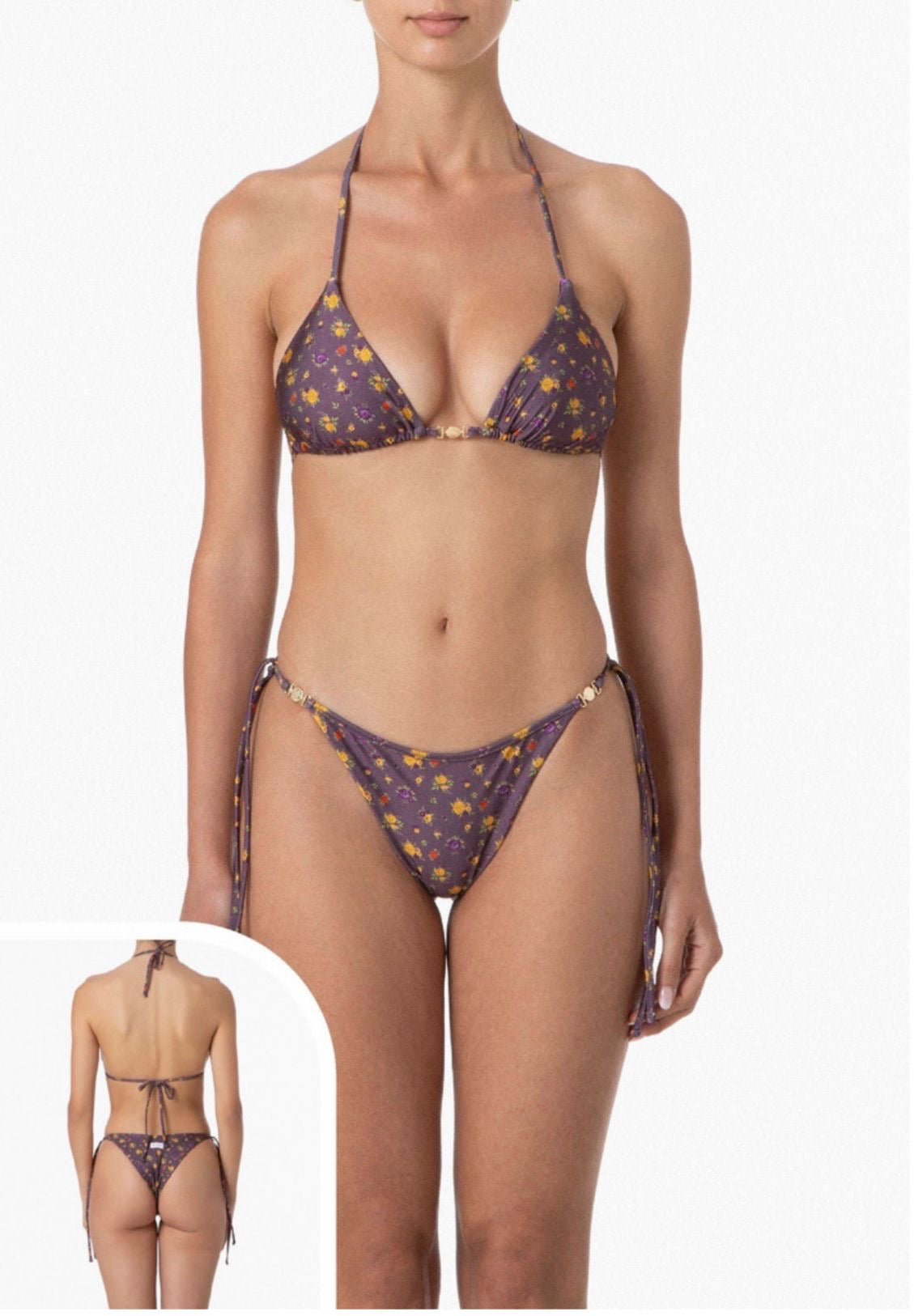 ME FUI - Bikini in fantasia con dettaglio accessorio