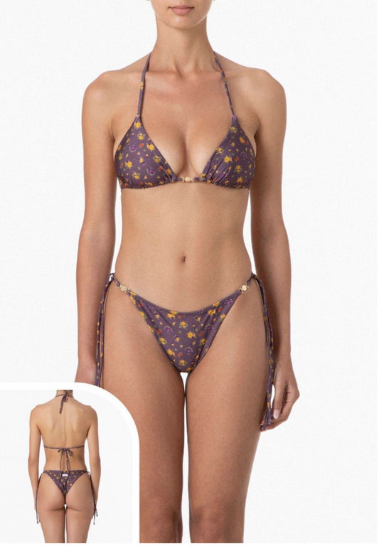 ME FUI - Bikini in fantasia con dettaglio accessorio