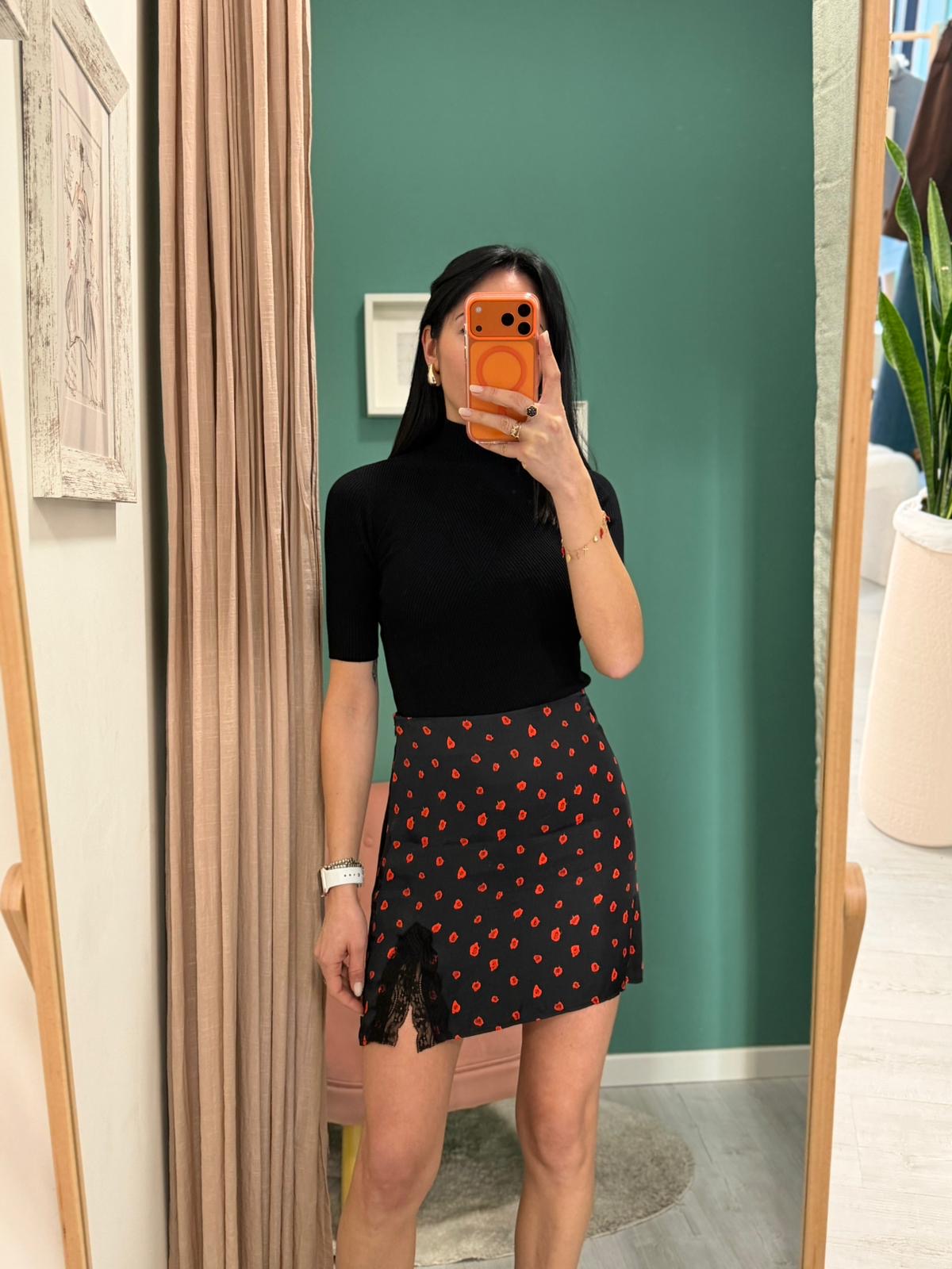 MAR DE MARGARITAS - Gonna con spacco e pizzo